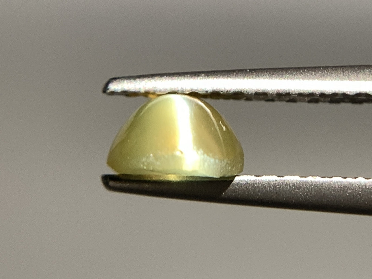 クリソベリルキャッツアイ 1.126ct  宝石ソーティング付き  6.5㎜×5.3㎜×3.4㎜ 天然 ルース（ 裸石 ） 4754Y