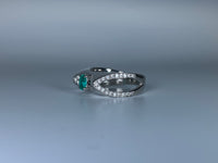 パライバトルマリン 0.25ct PT900リング 14号 - 画像5