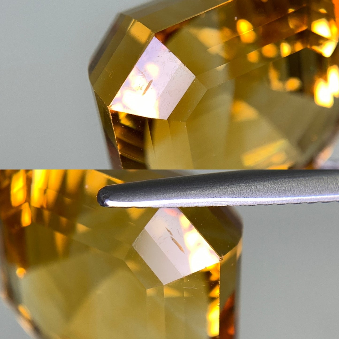 シトリン 天然 29.106ct 宝石ソーティング付き 18.0㎜×16.4㎜×13.4㎜ ルース（ 裸石 ） 7434Y