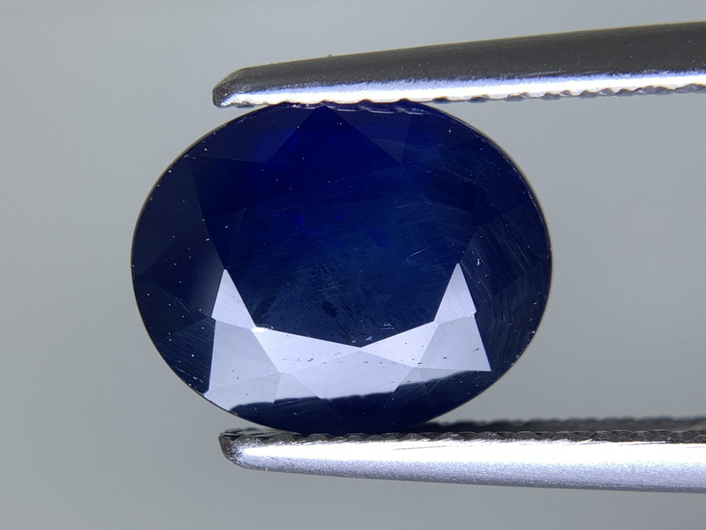 サファイア 天然 3.327ct 宝石ソーティング付き 9.9㎜×8.1㎜×4.3㎜ ルース（ 裸石 ） 7472Y