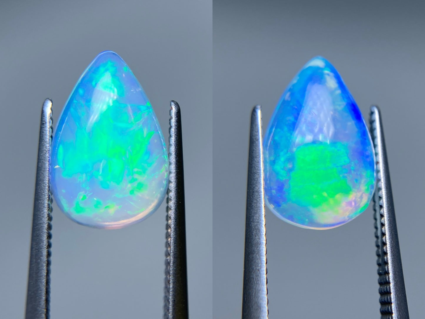 オパール（ペアセット）  1.491ct / 1.684ct 宝石鑑別書付き 11.9㎜×8.0㎜×3.6㎜ / 11.7㎜×8.0㎜×3.6㎜ ルース（ 裸石 ） 3511S