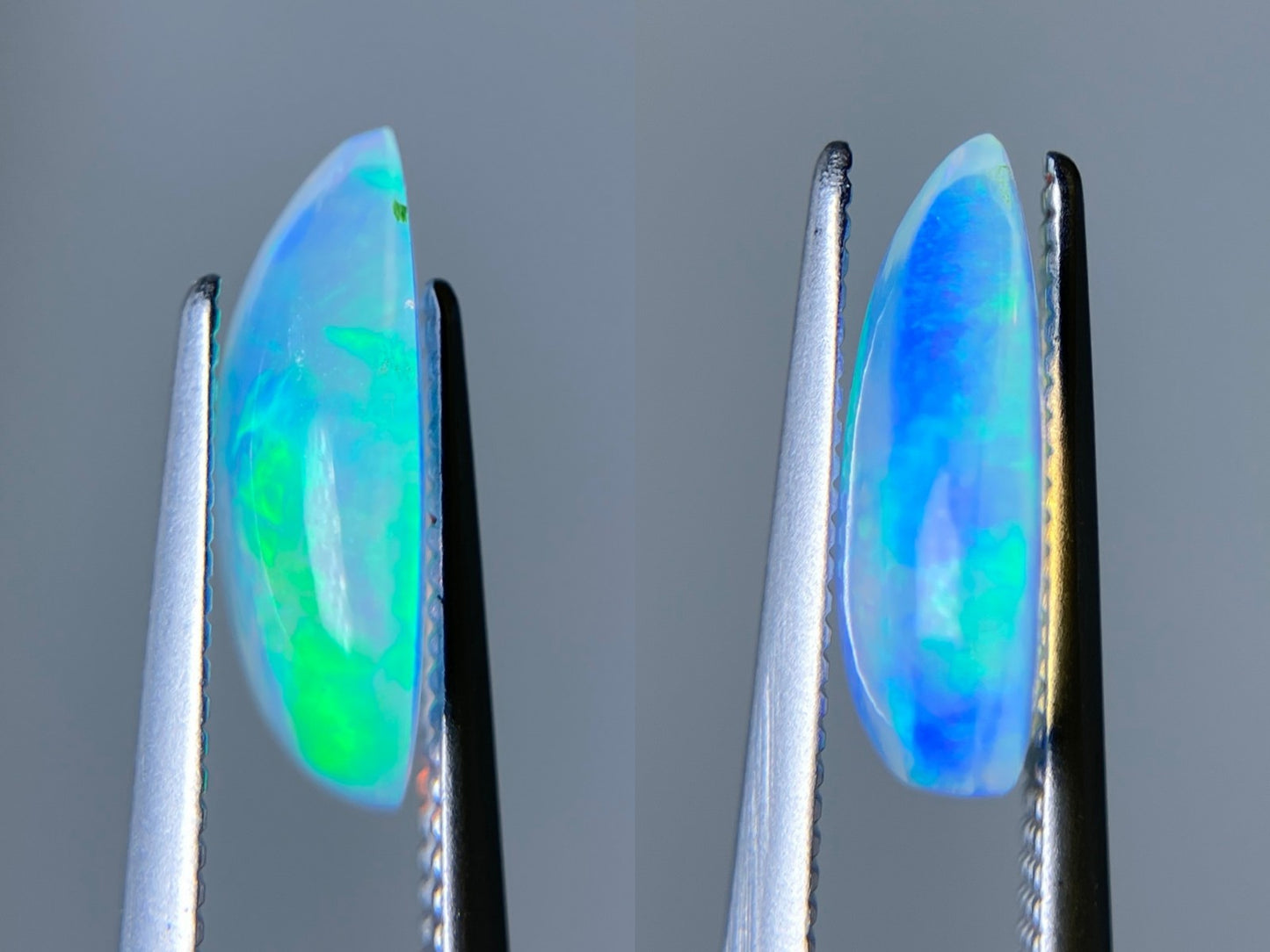 オパール（ペアセット）  1.491ct / 1.684ct 宝石鑑別書付き 11.9㎜×8.0㎜×3.6㎜ / 11.7㎜×8.0㎜×3.6㎜ ルース（ 裸石 ） 3511S