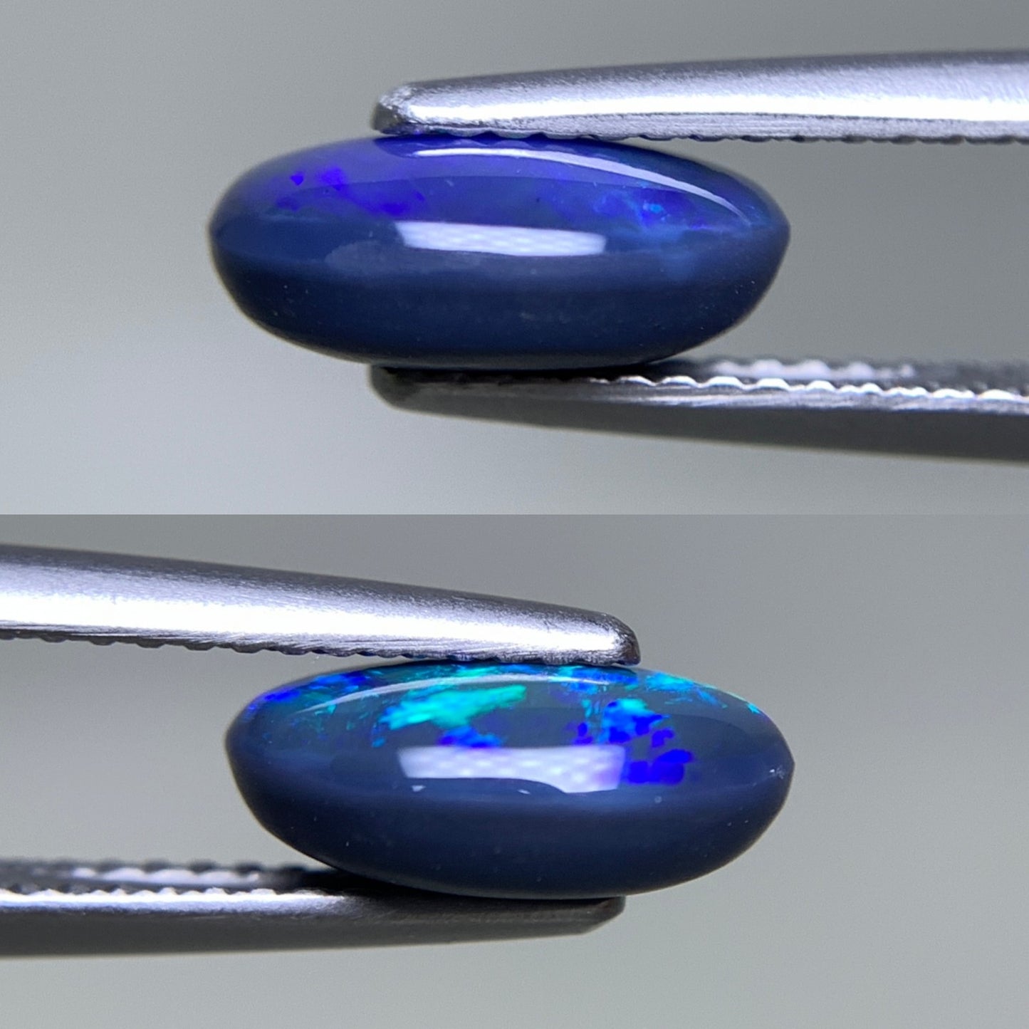 ブラックオパール 天然 1.981ct 中央宝石ソーティング付き 10.4㎜×7.5㎜×4.2㎜ ルース（ 裸石 ） 7298Y