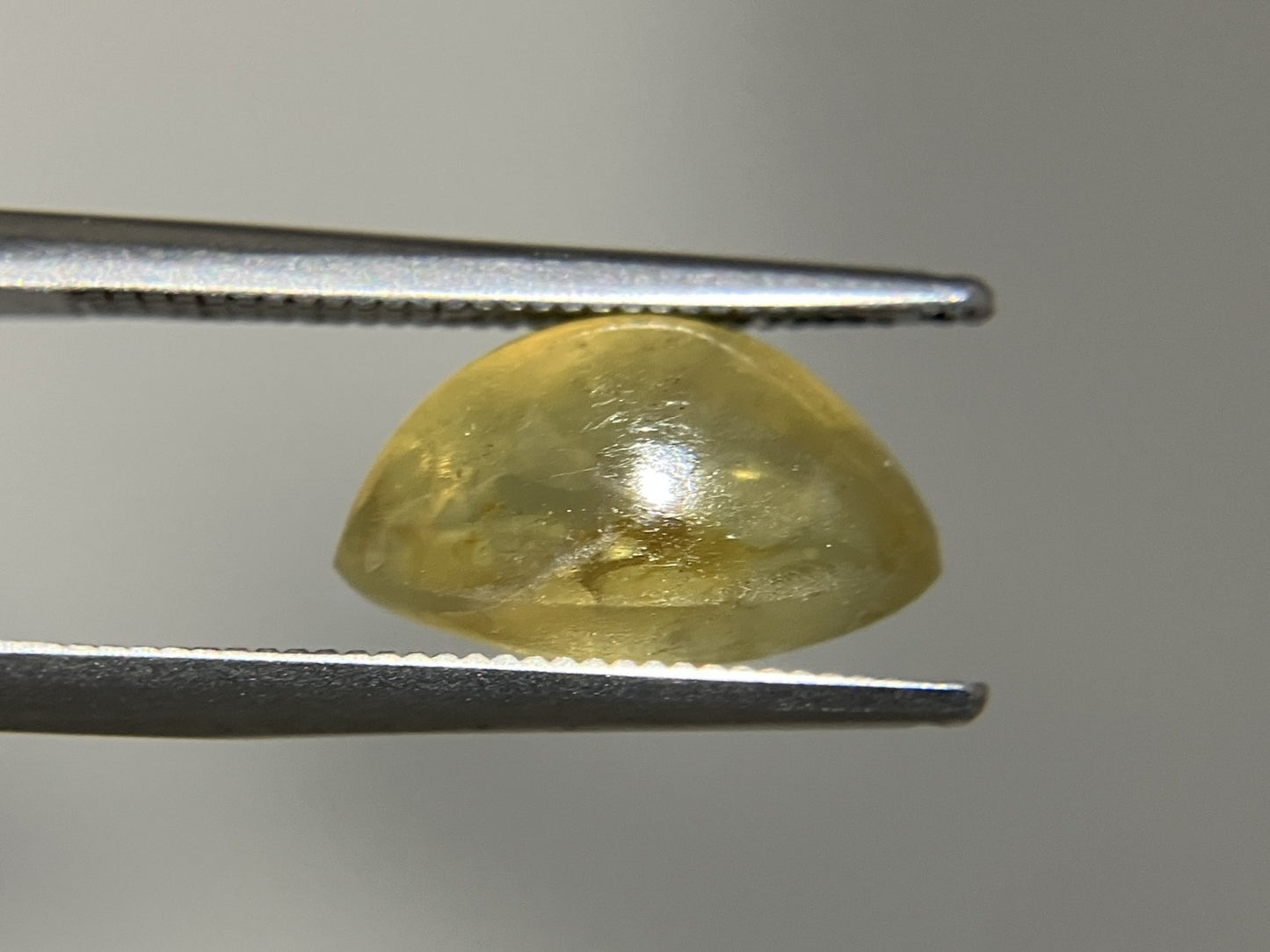 クリソベリルキャッツアイ 天然 6.208ct 中央宝石ソーティング付き 12.6㎜×7.4㎜×7.3㎜ ルース（ 裸石 ） 6234YY