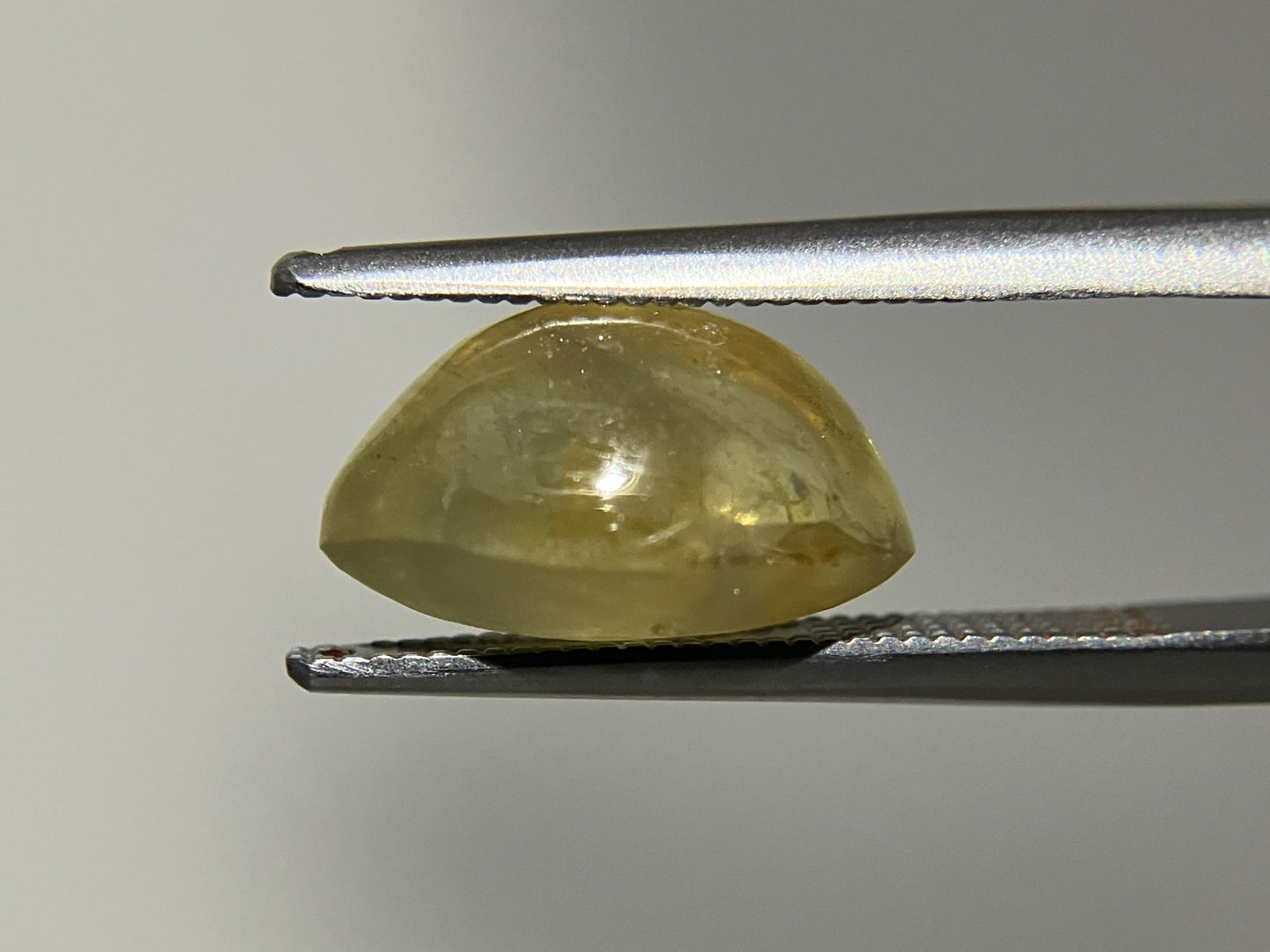 クリソベリルキャッツアイ 天然 6.208ct 中央宝石ソーティング付き 12.6㎜×7.4㎜×7.3㎜ ルース（ 裸石 ） 6234YY