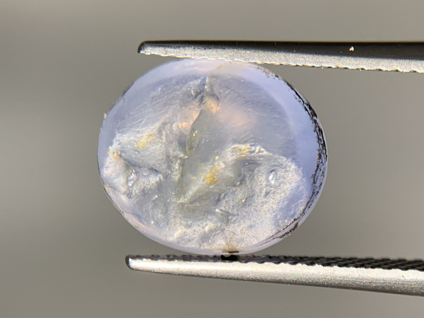 スターサファイア 天然 8.923ct 中央宝石ソーティング付き 12.5㎜×10.7㎜×6.1㎜ ルース（ 裸石 ） 6458Y