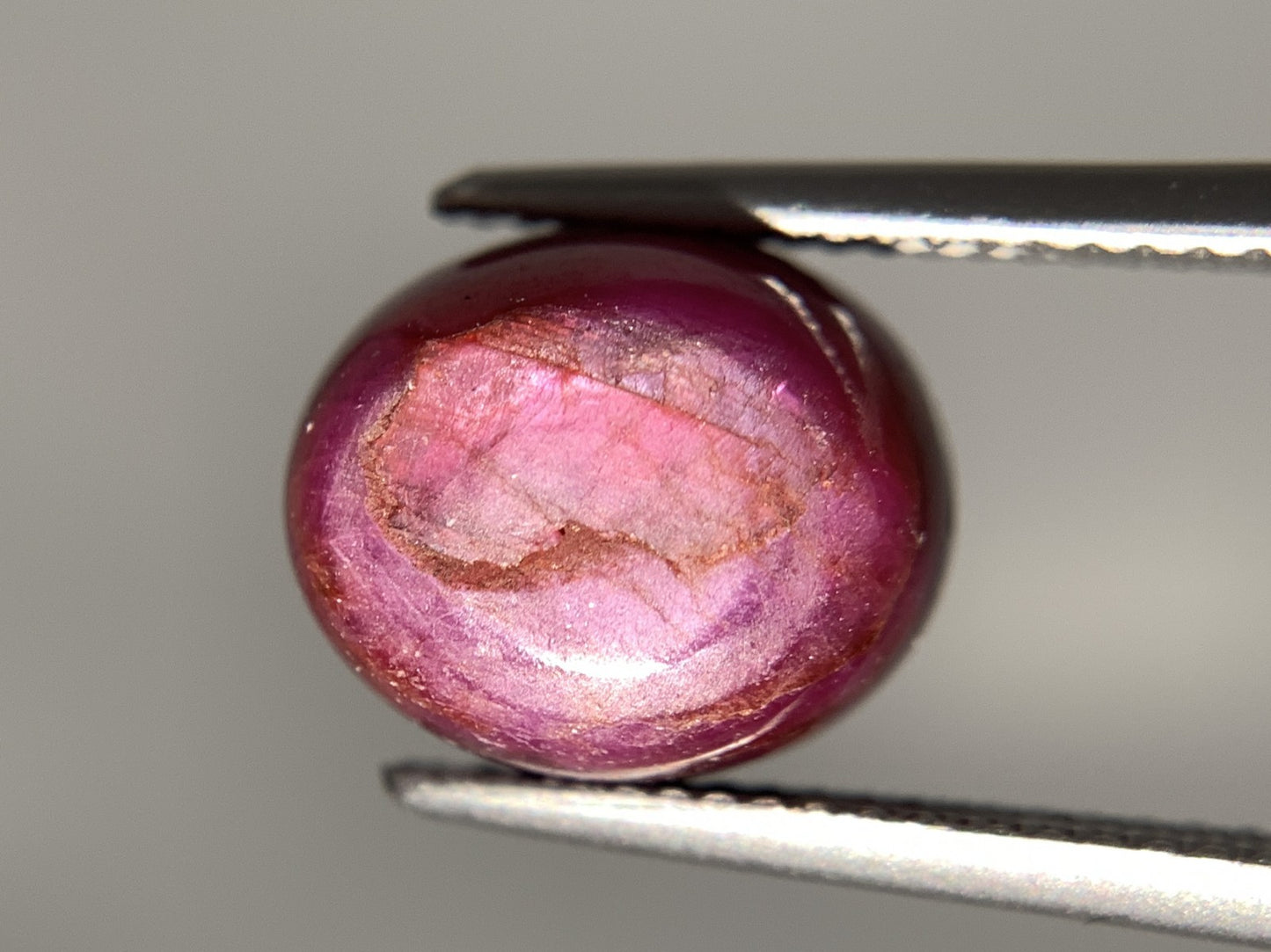 スタールビー 天然 10.203ct 宝石ソーティング付き 11.6㎜×9.8㎜×7.7㎜ ルース（ 裸石 ） 7407Y