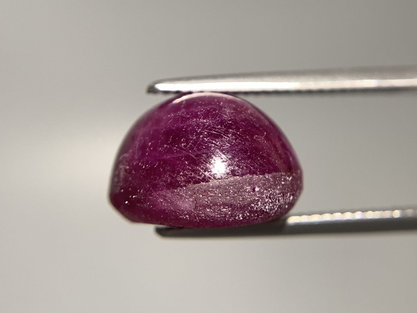 スタールビー 天然 19.585ct 宝石ソーティング付き 14.1㎜×13.9㎜×9.3㎜ ルース（ 裸石 ） 7408Y