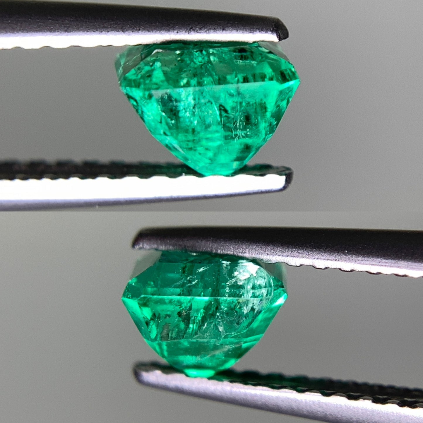 エメラルド 0.781ct  中央宝石ソーティング付き  5.27㎜×5.25㎜×4.21㎜  天然 ルース（ 裸石 ） 4744Y