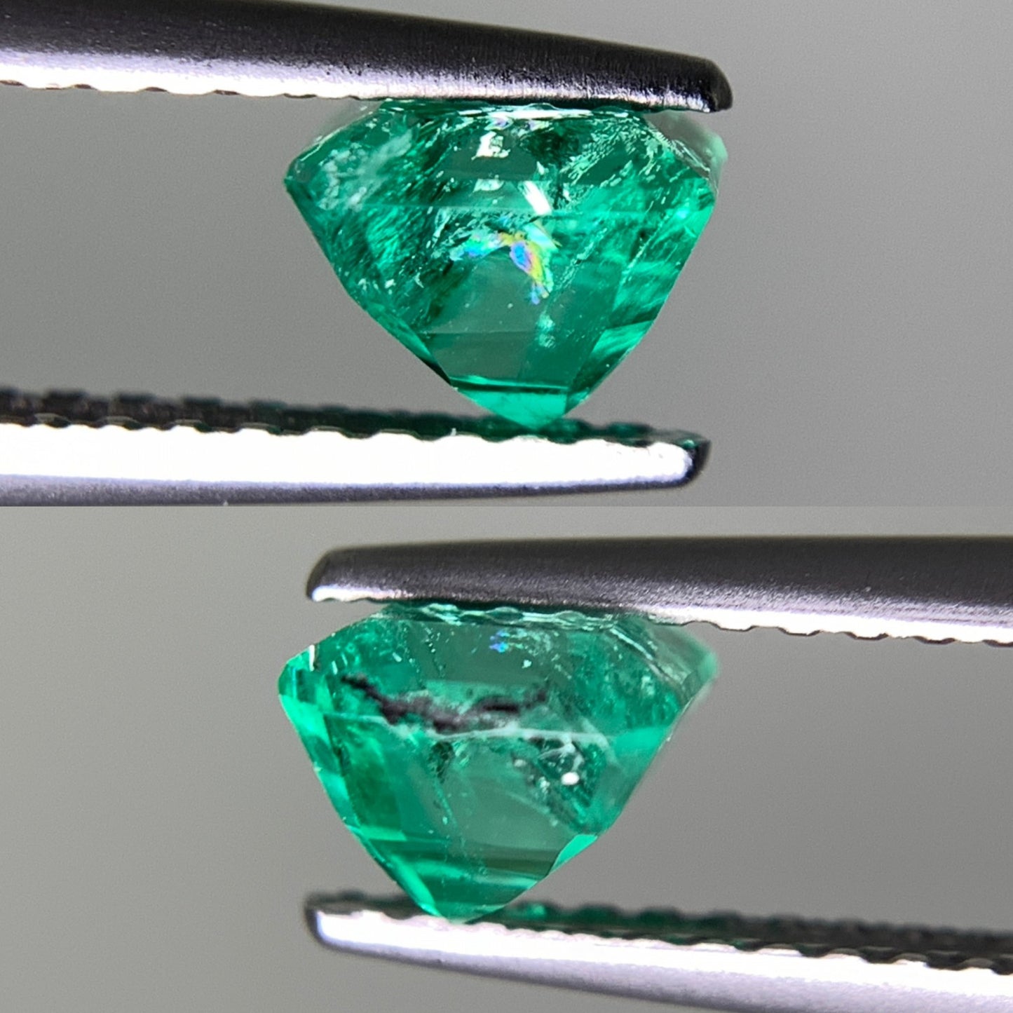 エメラルド 0.781ct  中央宝石ソーティング付き  5.27㎜×5.25㎜×4.21㎜  天然 ルース（ 裸石 ） 4744Y