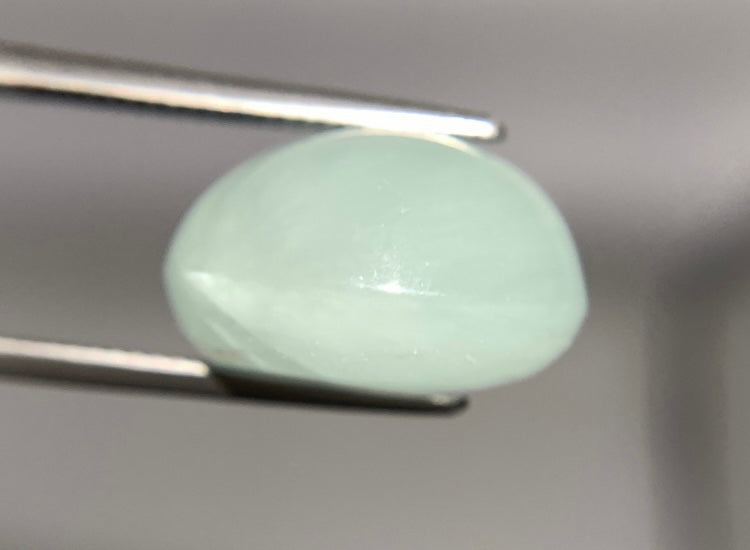 アクアマリンキャッツアイ 22.385ct　宝石ソーティング付き 縦17.6㎜×横16.7㎜×高さ10.4㎜　1062Y