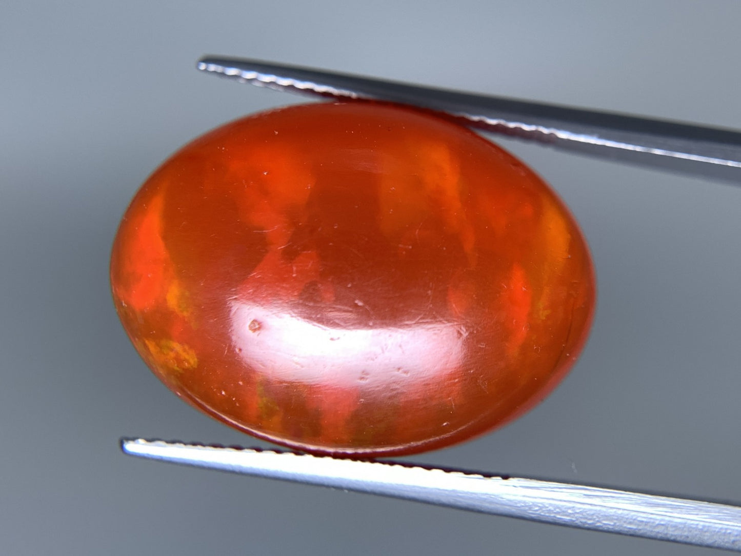 ファイアオパール 天然 17.841ct 中央宝石ソーティング付き 21.5㎜×15.8㎜×9.1㎜ ルース（ 裸石 ） 5496Y