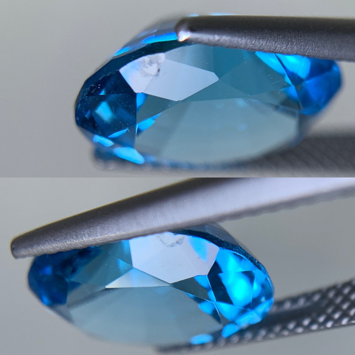 ブルートパーズ 天然 5.488ct 宝石ソーティング付き 12.0㎜×10.1㎜×6.2㎜ ルース（ 裸石 ） 6668Y