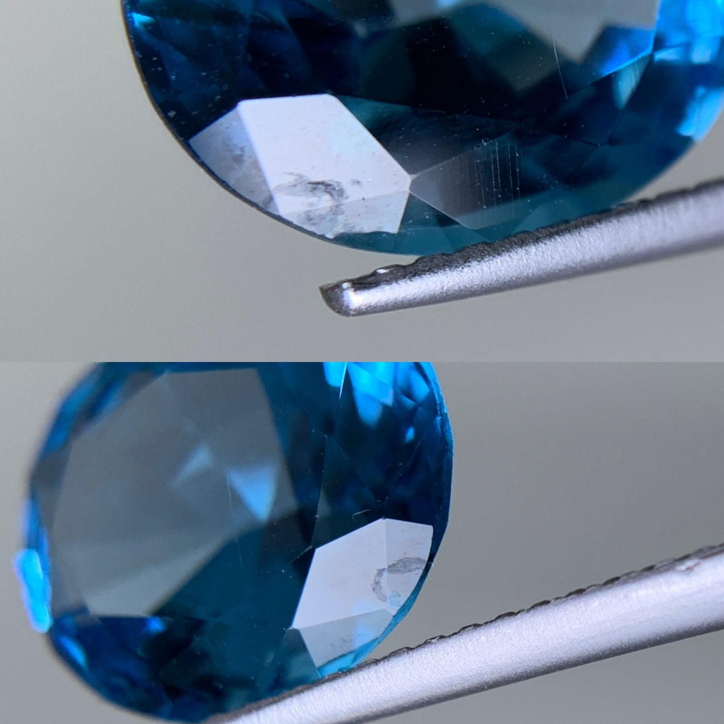 ブルートパーズ 天然 5.488ct 宝石ソーティング付き 12.0㎜×10.1㎜×6.2㎜ ルース（ 裸石 ） 6668Y