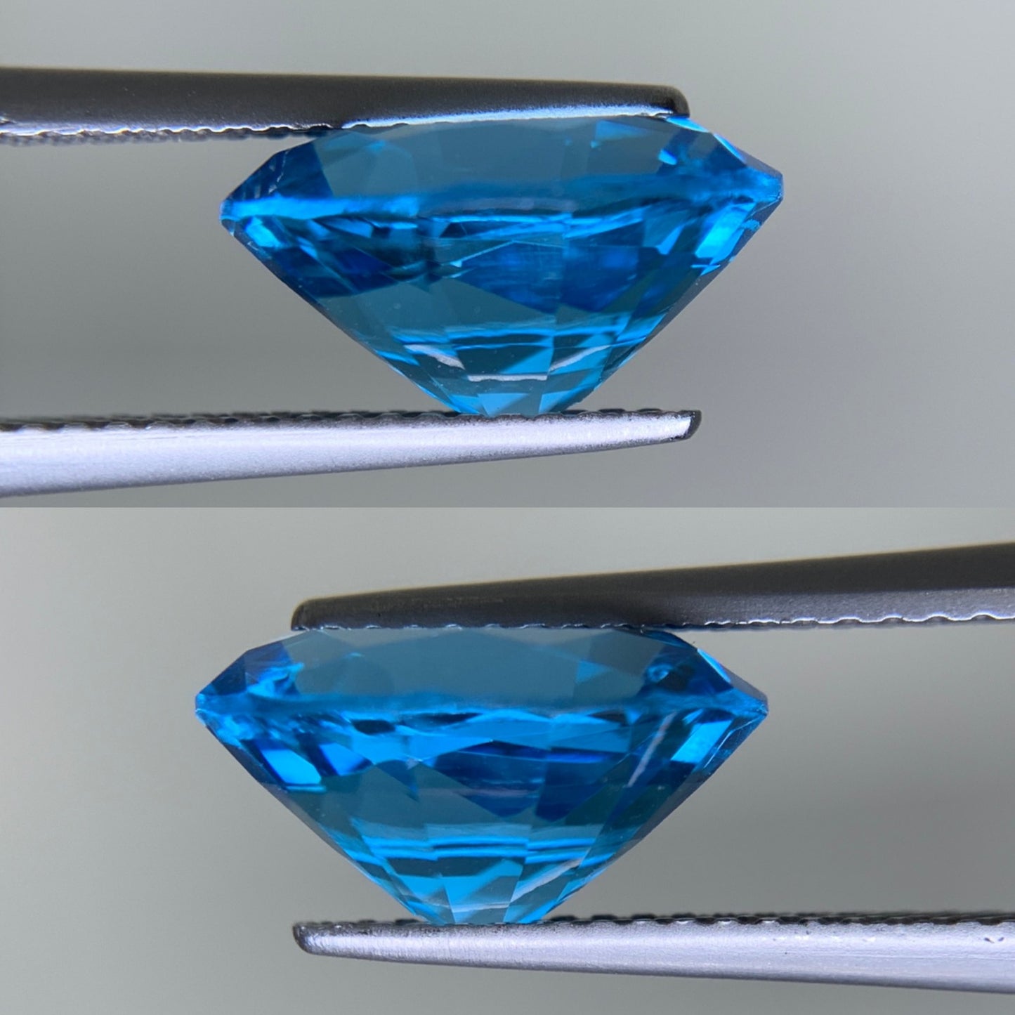ブルートパーズ 天然 5.488ct 宝石ソーティング付き 12.0㎜×10.1㎜×6.2㎜ ルース（ 裸石 ） 6668Y