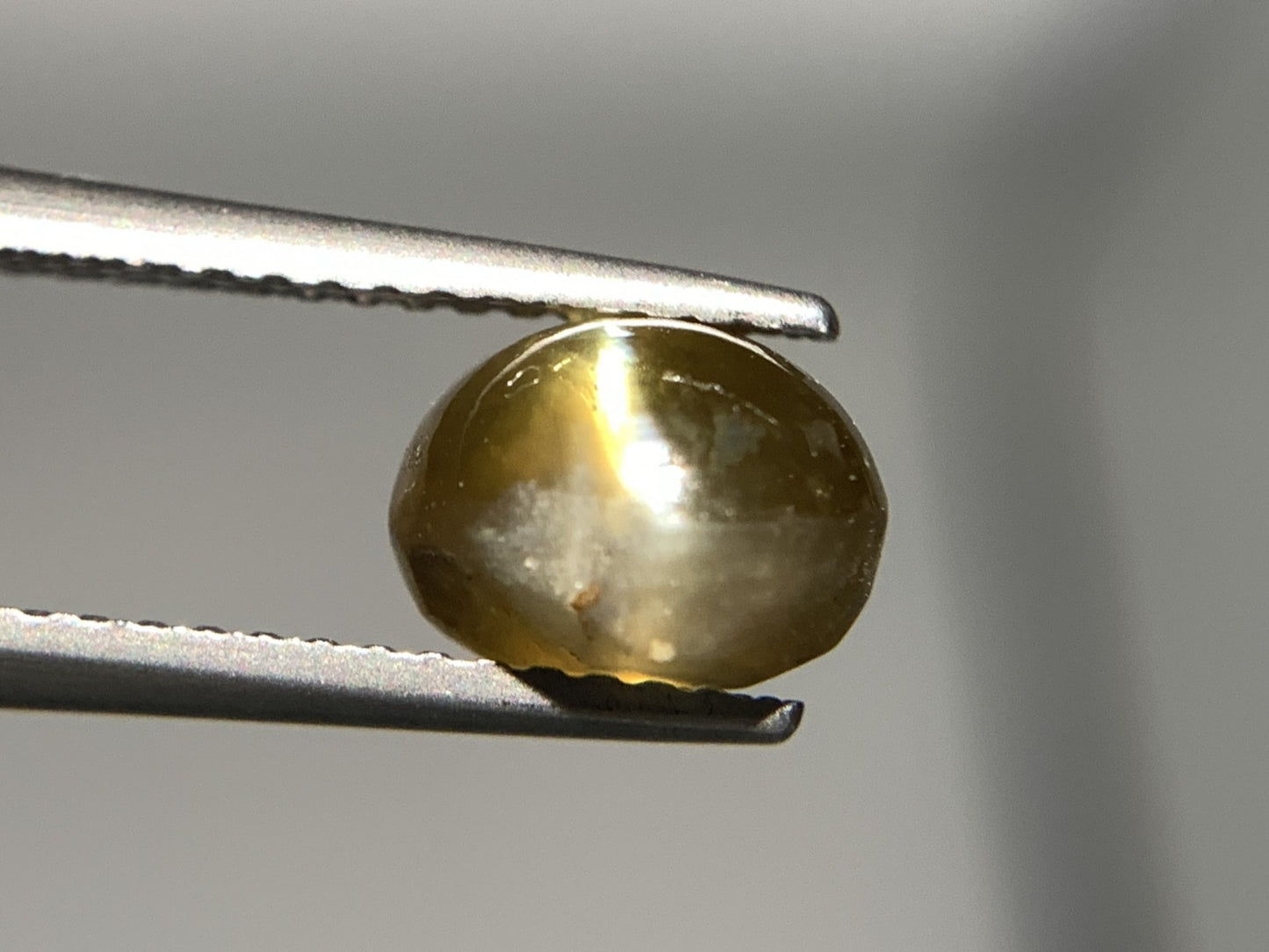 クリソベリルキャッツアイ 2.969ct  宝石ソーティング付き  7.5㎜×6.5㎜×5.5㎜  天然 ルース（ 裸石 ） 4695Y