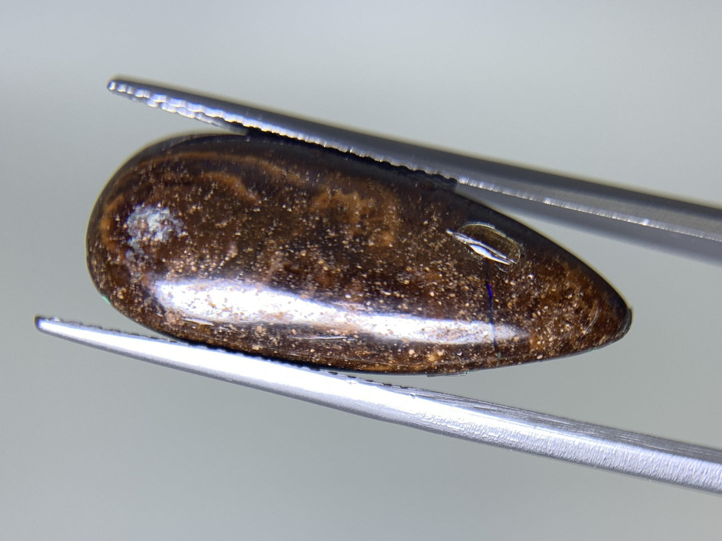 ボルダーオパール 10.165ct 宝石ソーティング付き  25.3㎜×10.5㎜×4.6㎜ ルース（ 裸石 ） 2302Y