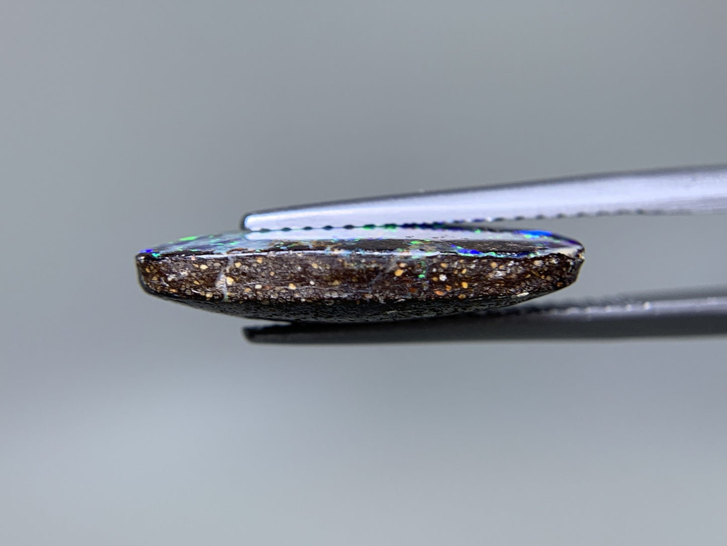 ボルダーオパール 天然 4.606ct 宝石ソーティング付き 17.7㎜×10.4㎜×3.9㎜ ルース（ 裸石 ） 8349Y