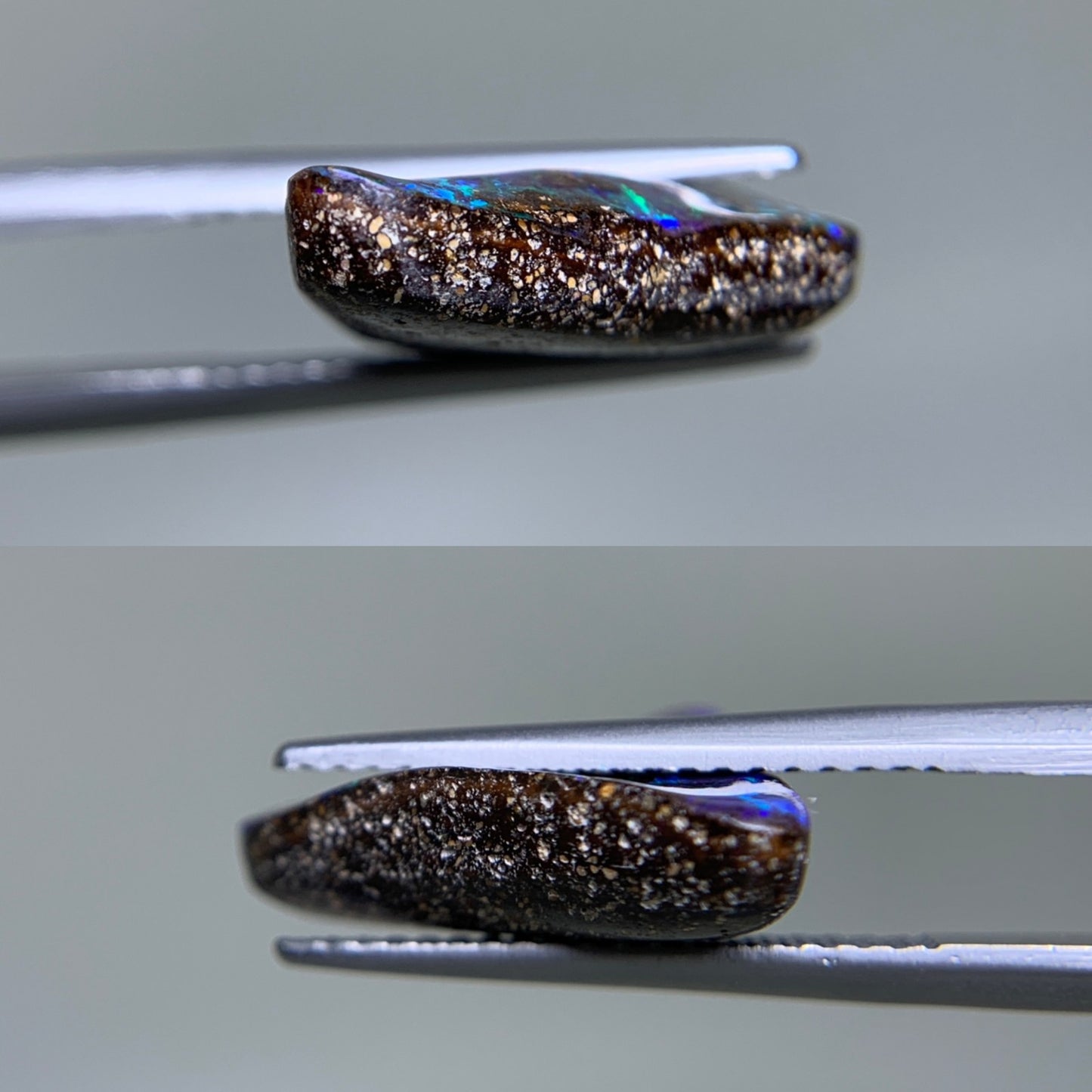 ボルダーオパール 天然 7.880ct 宝石ソーティング付き 15.2㎜×14.6㎜×4.9㎜ ルース（ 裸石 ） 8353Y
