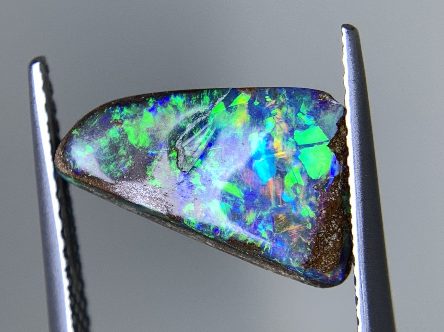 ボルダーオパール 天然 2.293ct 宝石ソーティング付き 14.0㎜×7.8㎜×3.1㎜ ルース（ 裸石 ） 7470Y