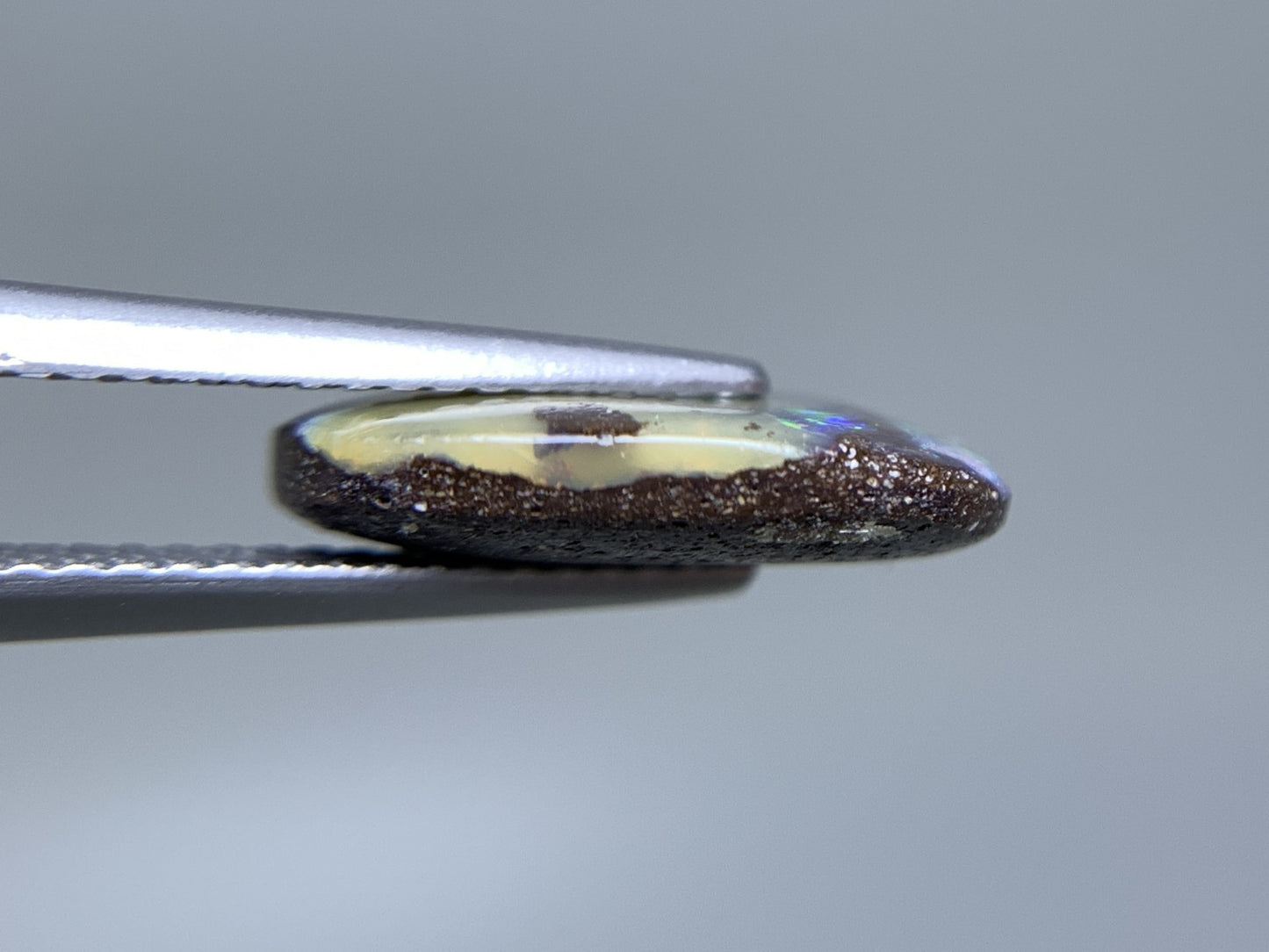 ボルダーオパール 天然 3.196ct 宝石ソーティング付き 13.4㎜×9.0㎜×3.1㎜ ルース（ 裸石 ） 7494Y
