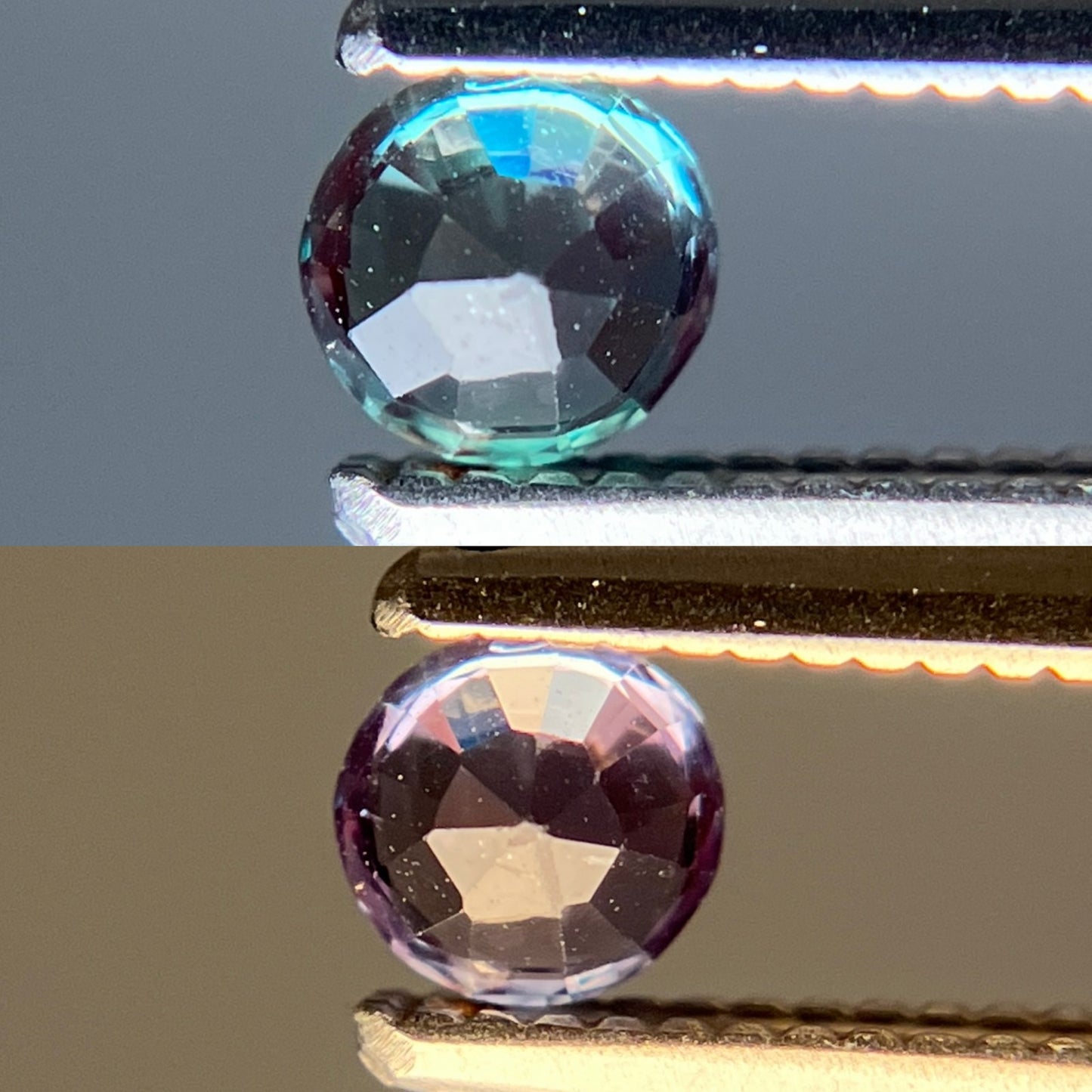 アレキサンドライト 天然 0.275ct 中央宝石ソーティング付き 3.81㎜×3.65㎜×2.46㎜ ルース（ 裸石 ） 6398YY
