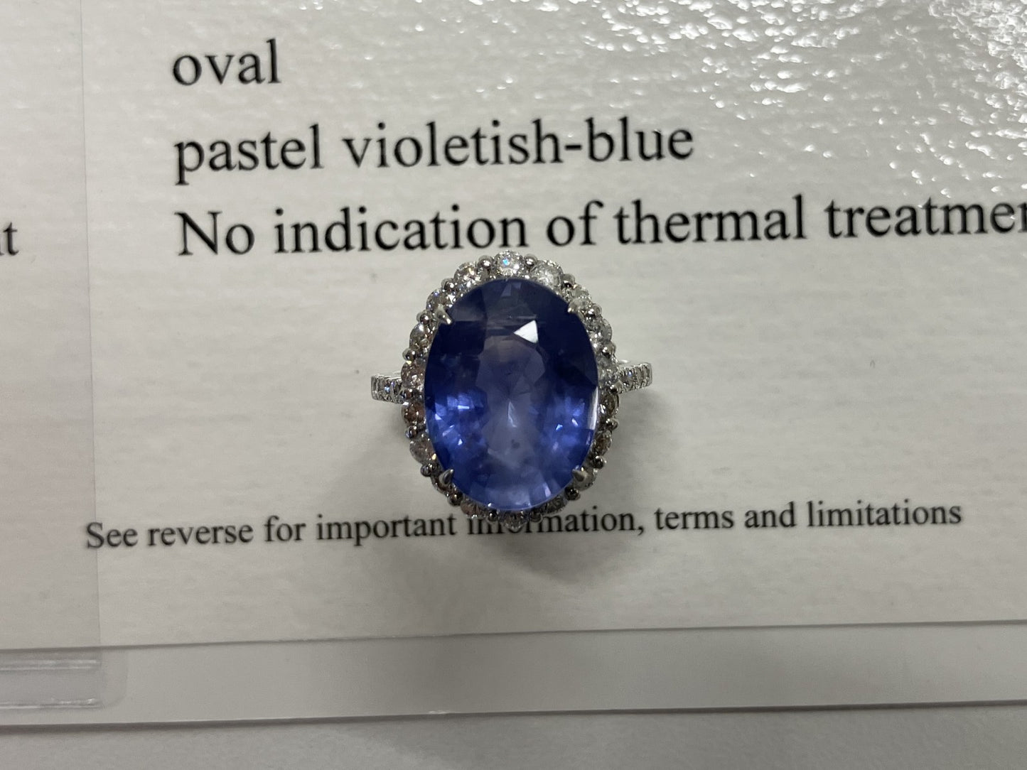 サファイア 10.05ct スリランカ産 Sri Lanka 非加熱 No Heat GRS鑑別書 D1.00ct PT900 7.8g 指輪 (JP12号) サイズ直し承ります。 2142S