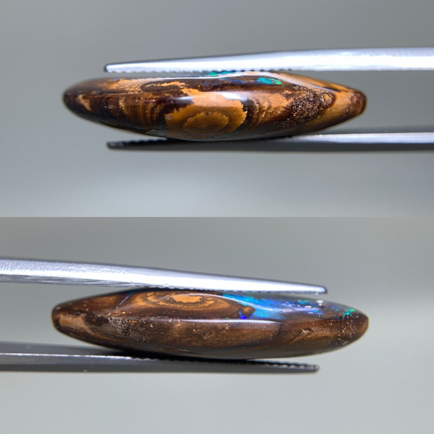 ボルダーオパール 天然  16.899ct  宝石ソーティング付き  27.4㎜×14.8㎜×6.0㎜ ルース（ 裸石 ）  5668Y