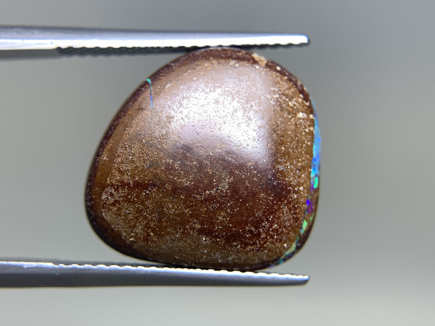 ボルダーオパール 天然  9.265ct  宝石ソーティング付き  15.6㎜×15.0㎜×5.8㎜ ルース（ 裸石 ）  5638Y