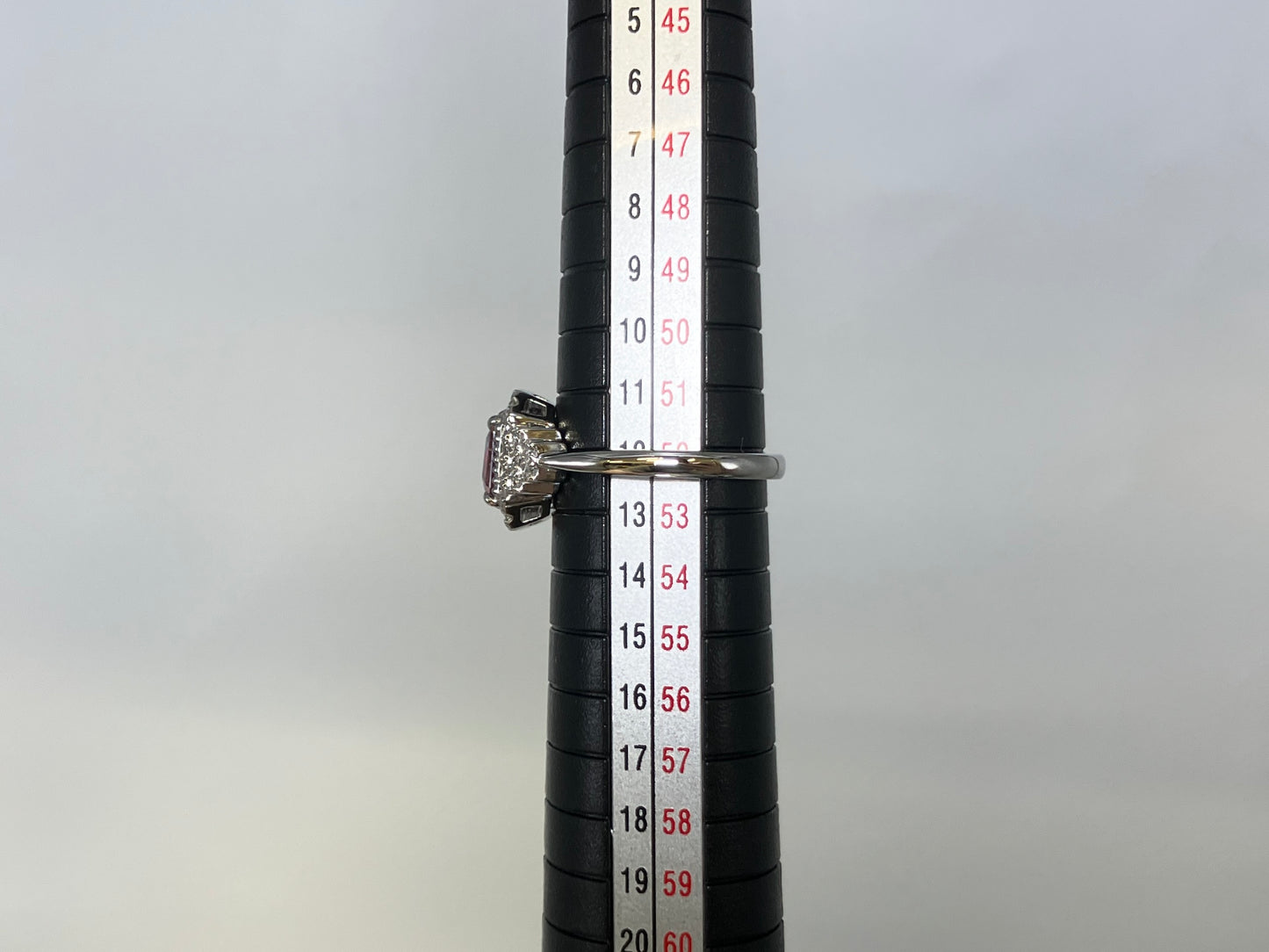 パパラチアサファイア 1.10ct  非加熱 NoHeat AIGS鑑別書 D0.47ct PT900 5.9g 指輪 （JP12号） サイズ直し無料 9175SS