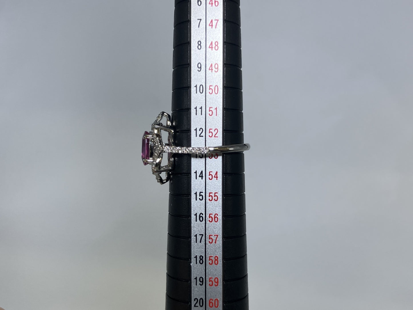 サファイア 1.10ct 非加熱　NoHeat GIA鑑別書 D0.33ct PT900 4.97g 指輪 （JP13号） サイズ直し無料 8454SS