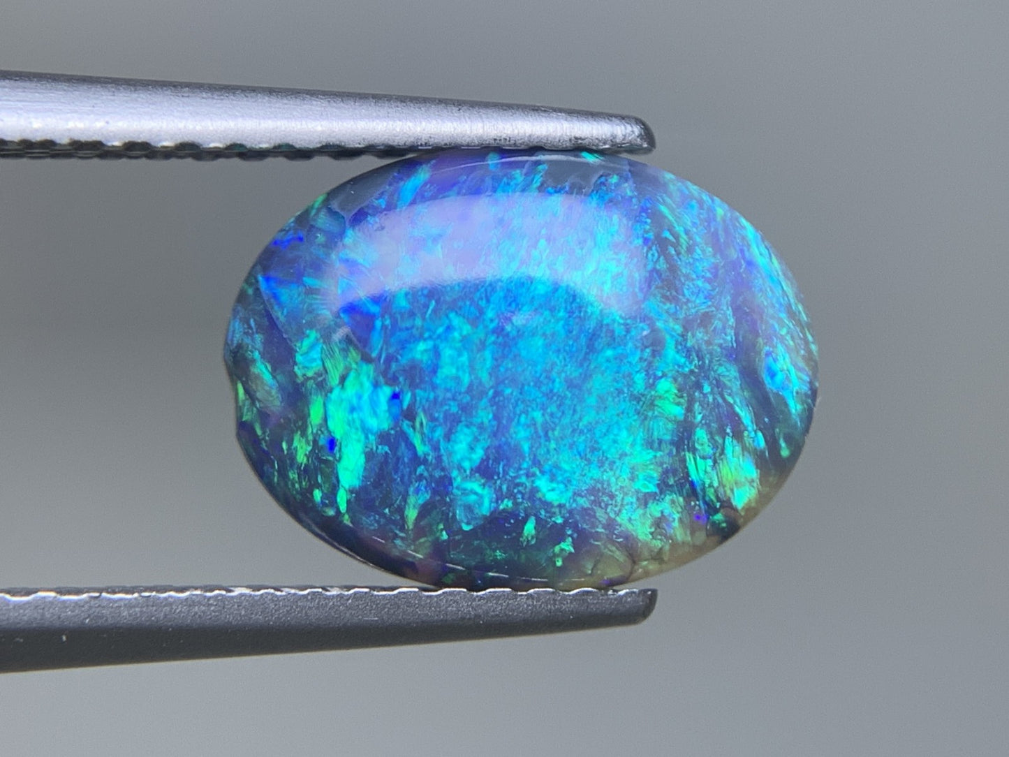 ブラックオパール 天然 1.601ct 宝石ソーティング付き 11.2㎜×8.4㎜×2.7㎜ ルース（ 裸石 ） 7506Y