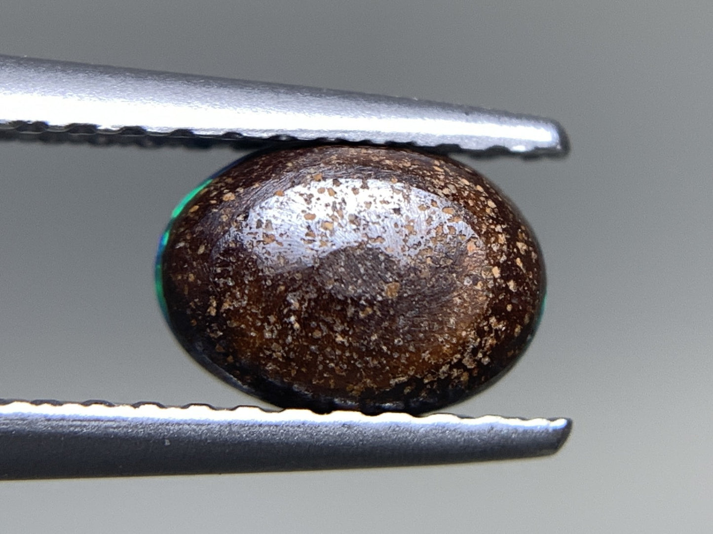 ボルダーオパール 0.669ct  中央宝石ソーティング付き  6.8㎜×5.0㎜×2.4㎜  天然 ルース（ 裸石 ） 4771Y