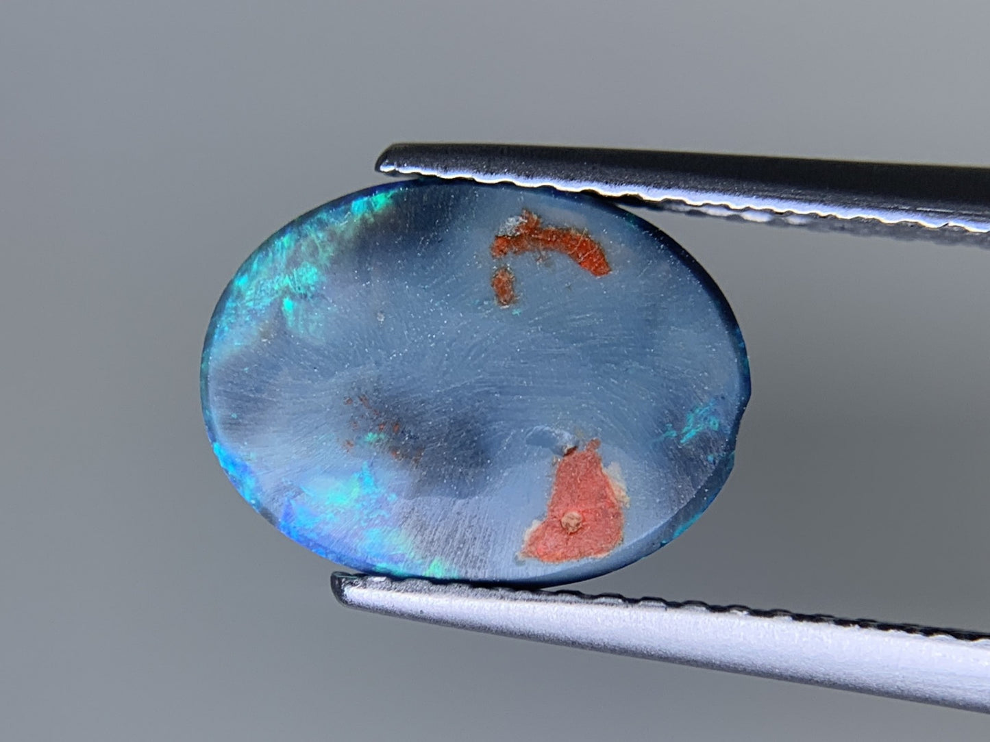 ブラックオパール 天然 1.601ct 宝石ソーティング付き 11.2㎜×8.4㎜×2.7㎜ ルース（ 裸石 ） 7506Y