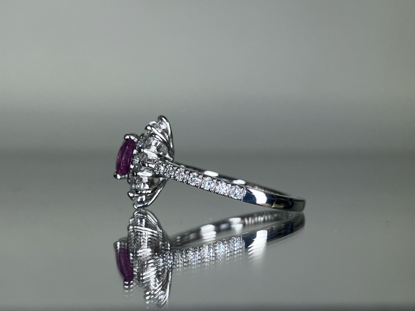 サファイア 1.15ct 非加熱　NoHeat GIA鑑別書 D0.89ct PT900 5.76g 指輪 （JP14号） サイズ直し無料 8469SS