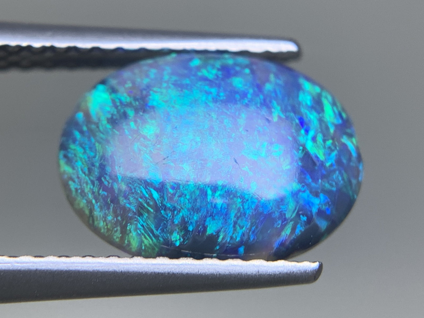 ブラックオパール 天然 1.601ct 宝石ソーティング付き 11.2㎜×8.4㎜×2.7㎜ ルース（ 裸石 ） 7506Y