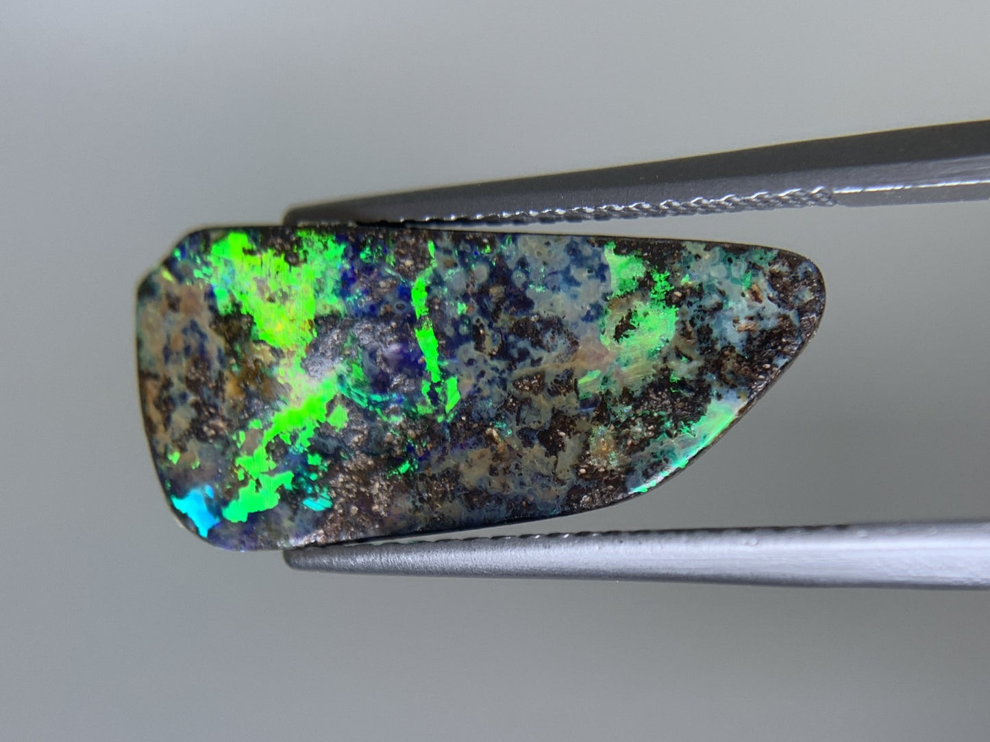 ボルダーオパール 天然 6.313ct 宝石ソーティング付き 20.7㎜×9.8㎜×4.0㎜ ルース（ 裸石 ） 7502Y