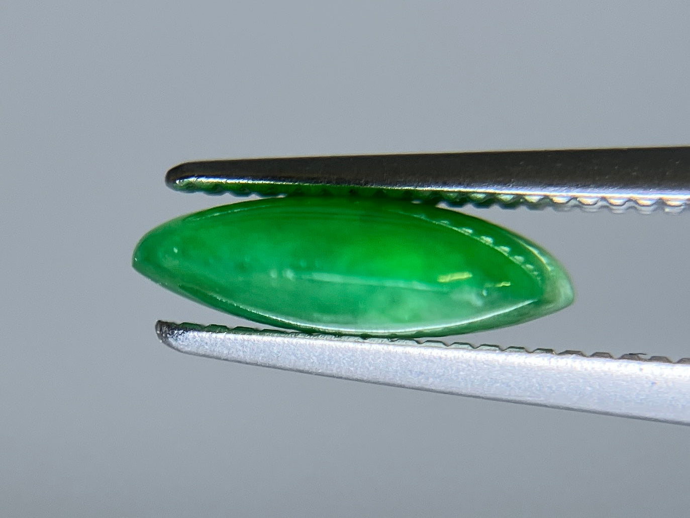 ヒスイ　翡翠　天然 1.866ct 宝石ソーティング付き 9.8㎜×7.5㎜×3.0㎜ ルース（ 裸石 ） 4161S