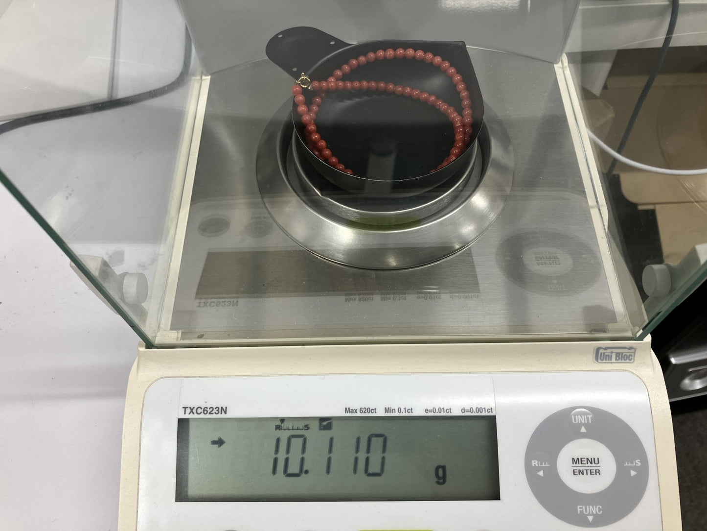 赤珊瑚　ネックレス　（さんご　サンゴ） 宝石鑑別書付き K18 総重量10.110g ネックレス全長約41cm 6013YY