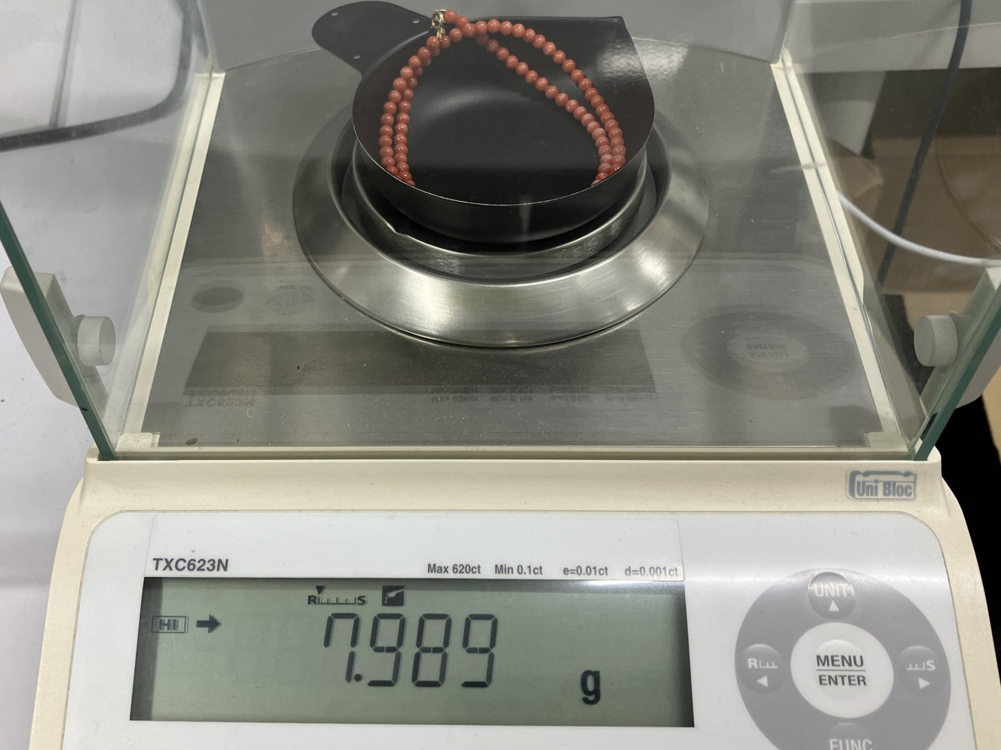 赤珊瑚　ネックレス　（さんご　サンゴ） 宝石鑑別書付き K18 総重量7.989g ネックレス全長約41cm 6022YY