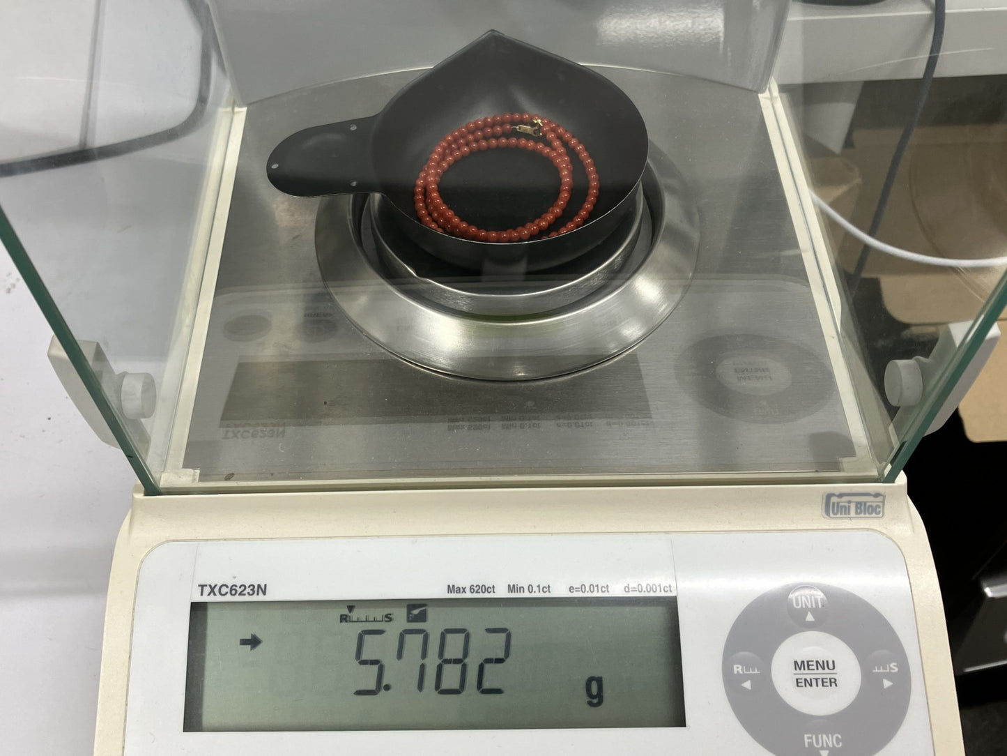 赤珊瑚　ネックレス　（さんご　サンゴ） 宝石鑑別書付き K18 総重量5.782g ネックレス全長約41.5cm 6580YY