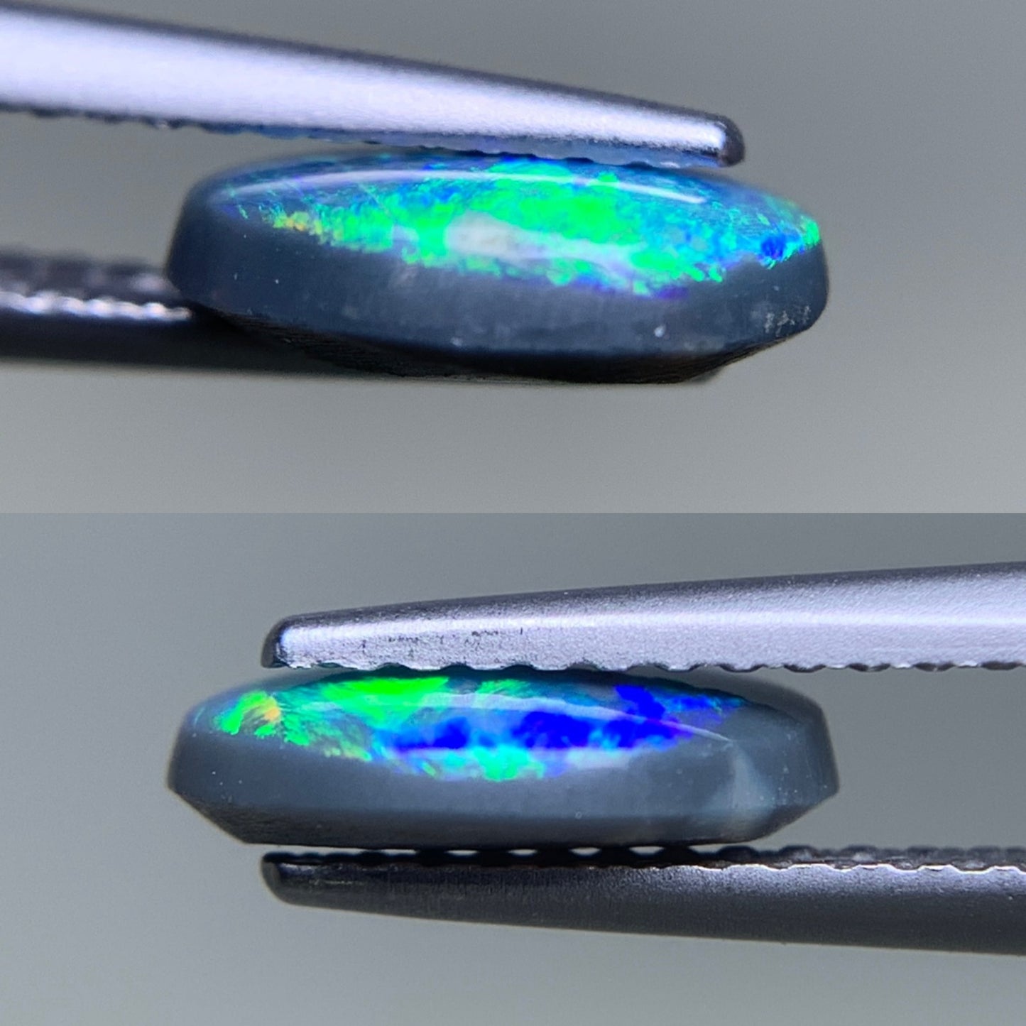 ブラックオパール 天然 1.111ct 中央宝石ソーティング付き 9.4㎜×6.9㎜×2.8㎜ ルース（ 裸石 ） 7559Y