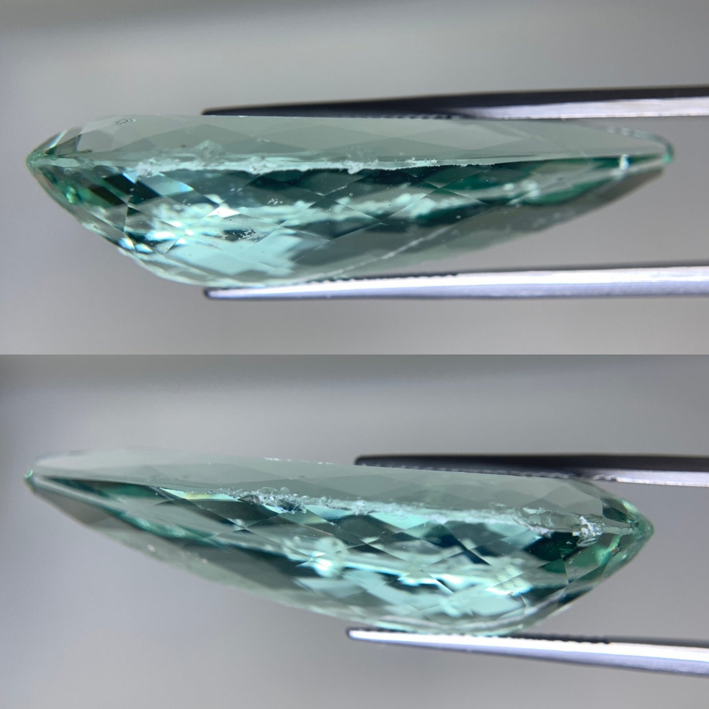 フルオライト 天然 50.755ct 中央宝石ソーティング付き 40.6㎜×18.22㎜×11.02㎜ ルース（ 裸石 ） 5732Y