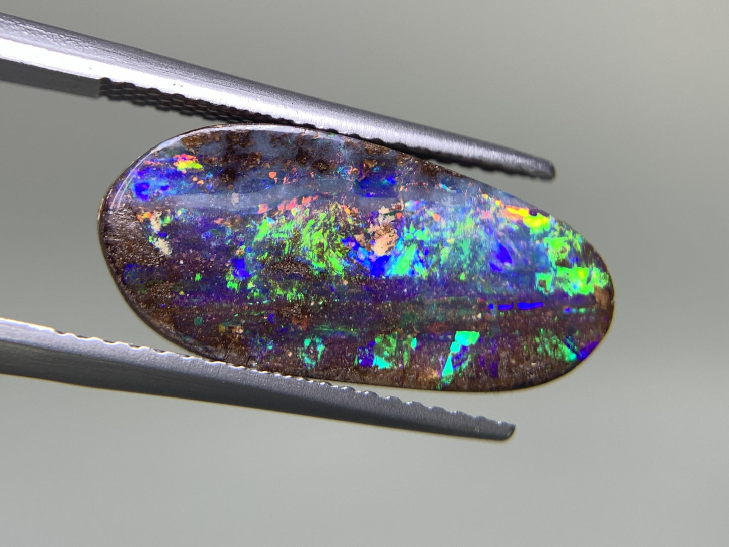 ボルダーオパール 5.293ct 宝石ソーティング付き  18.8㎜×8.9㎜×3.5㎜   ルース（ 裸石 ） 2360Y