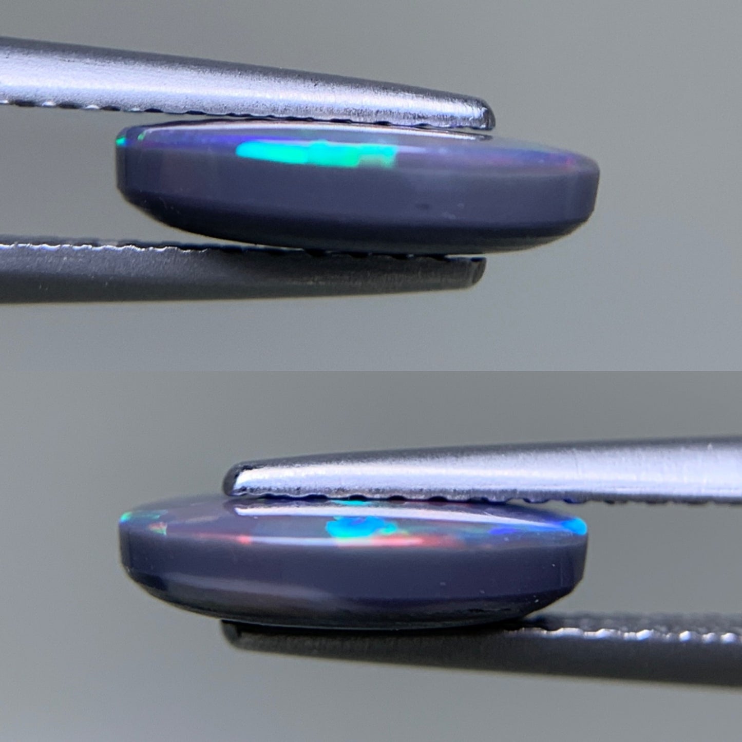 ブラックオパール 天然 1.283ct 中央宝石ソーティング付き 10.0㎜×7.1㎜×2.6㎜ ルース（ 裸石 ） 7526Y