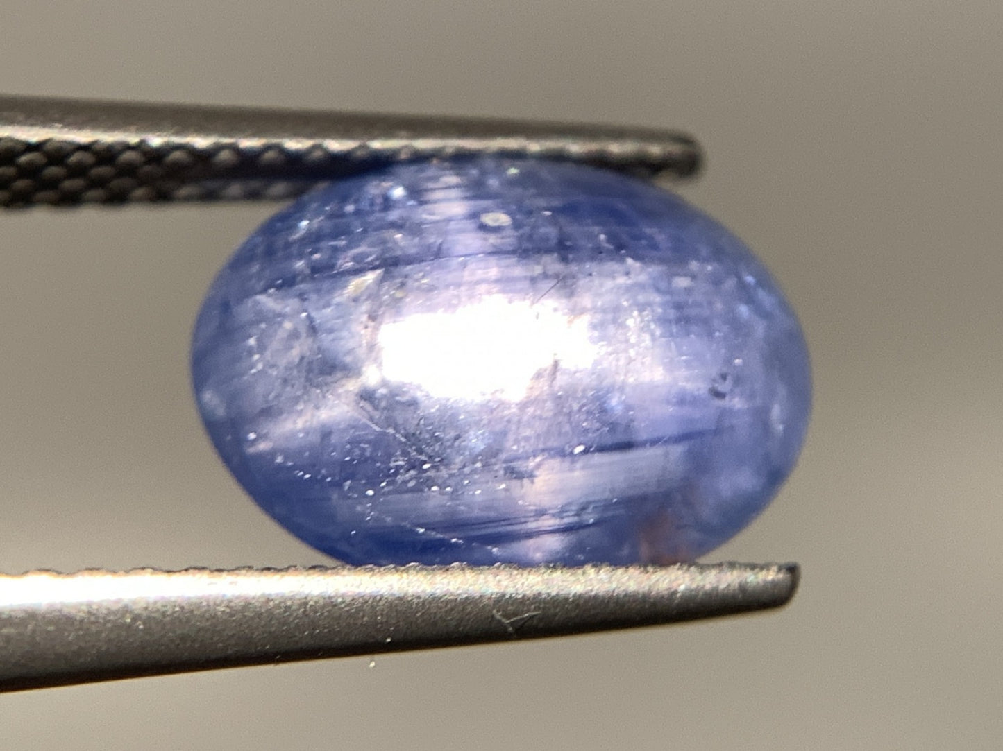 スターサファイア 天然 4.886ct 宝石ソーティング付き 11.5㎜×8.7㎜×4.5㎜ ルース（ 裸石 ） 6734Y