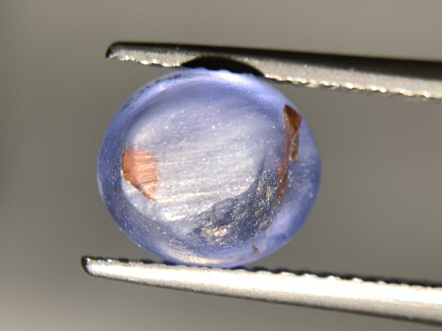 スターサファイア 天然  4.071ct  中央宝石ソーティング付き  8.2㎜×7.4㎜×6.3㎜  ルース（ 裸石 ） 5634Y