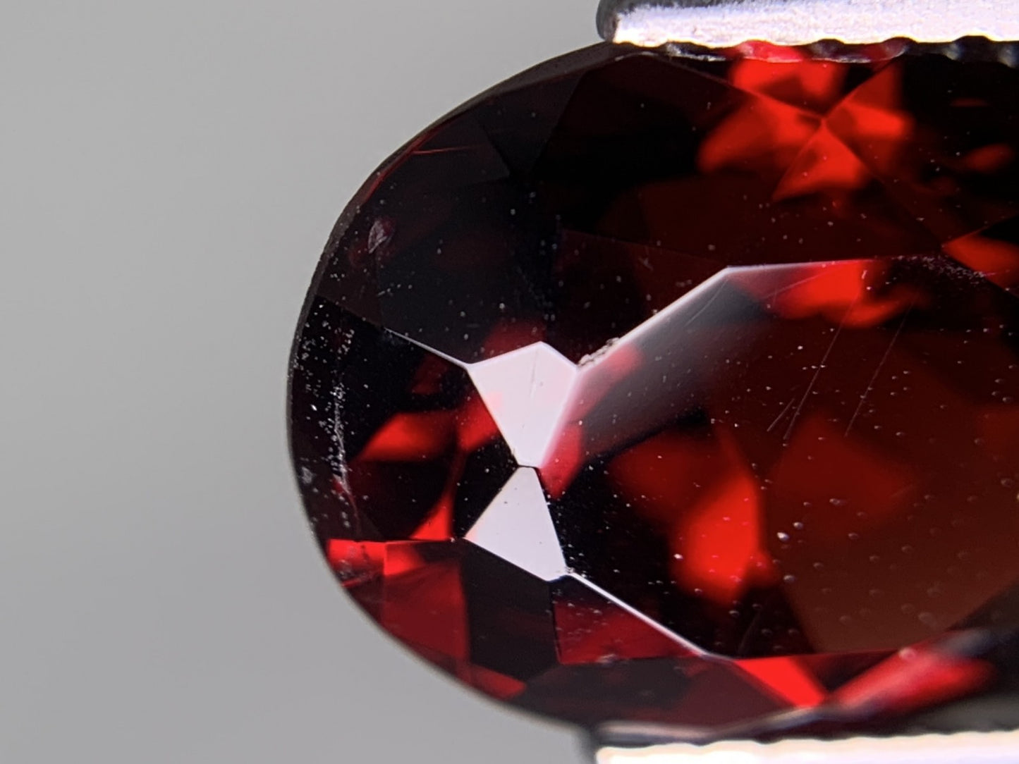 ガーネット 天然 7.120ct 宝石ソーティング付き 12.7㎜×10.1㎜×7.1㎜ ルース（ 裸石 ） 7678Y