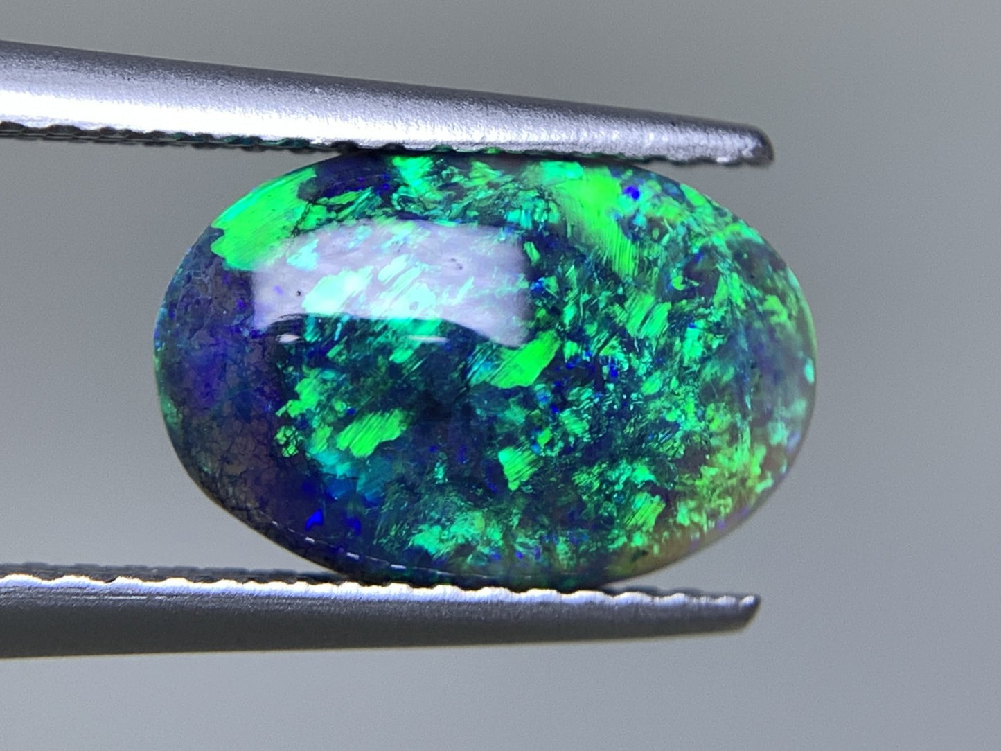 ブラックオパール 天然 1.800ct 中央宝石ソーティング付き 11.7㎜×7.8㎜×3.3㎜ ルース（ 裸石 ） 6639Y