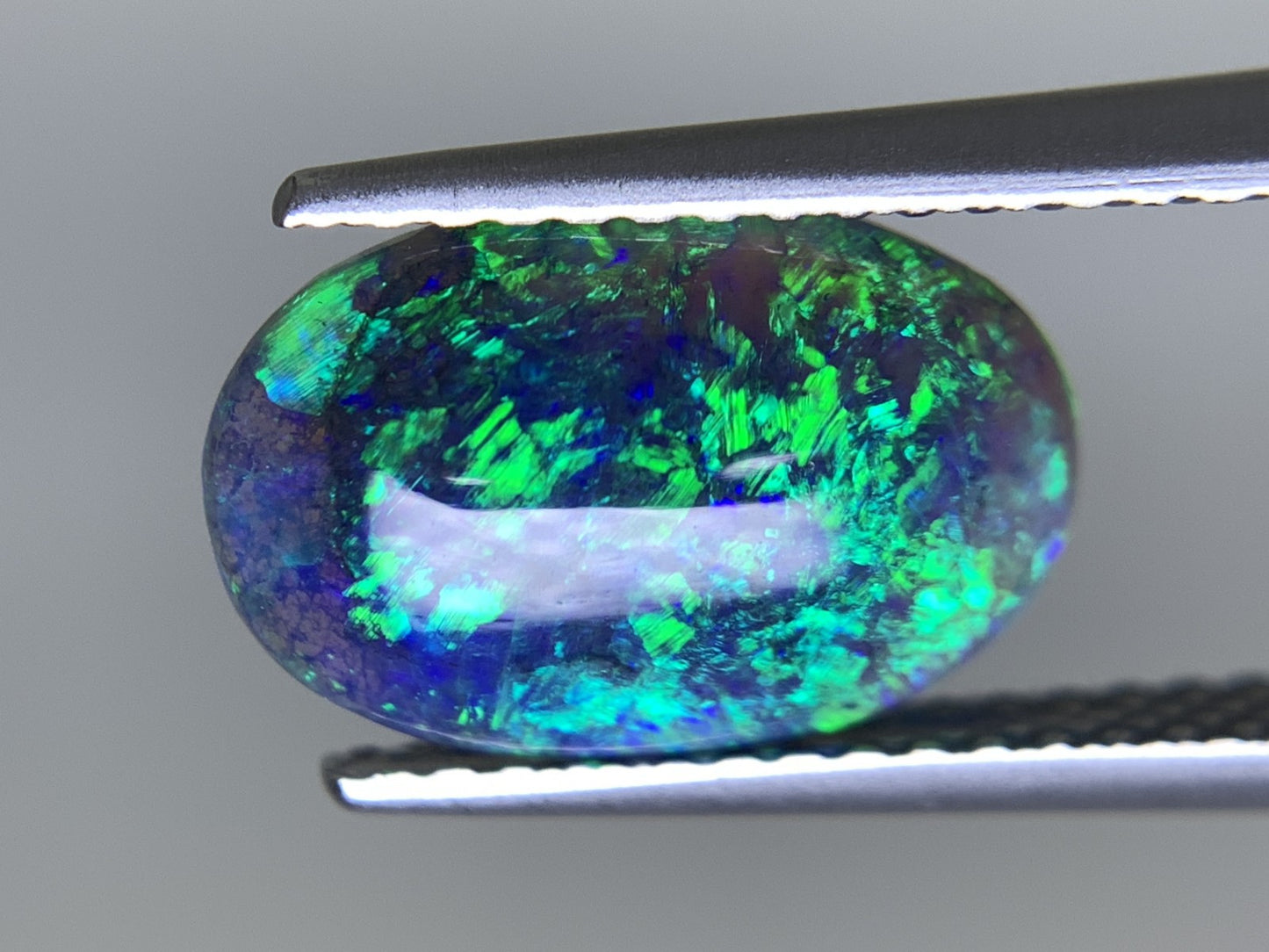 ブラックオパール 天然 1.800ct 中央宝石ソーティング付き 11.7㎜×7.8㎜×3.3㎜ ルース（ 裸石 ） 6639Y